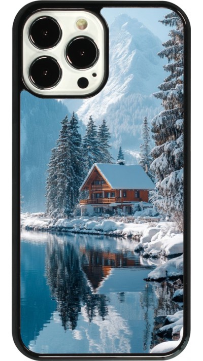 iPhone 13 Pro Max Case Hülle - Winter 25 Winter house forest day