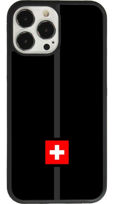 iPhone 13 Pro Max Case Hülle - Silikon schwarz Kanton CH schwarz