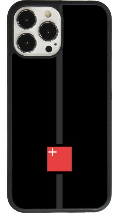 iPhone 13 Pro Max Case Hülle - Silikon schwarz Kanton SZ schwarz