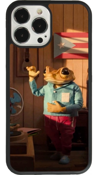 iPhone 13 Pro Max Case Hülle - Silikon schwarz Dancing frog DTMF