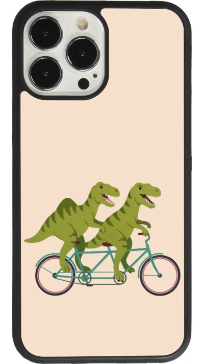 iPhone 13 Pro Max Case Hülle - Silikon schwarz Dinosaurs on bikes 2026