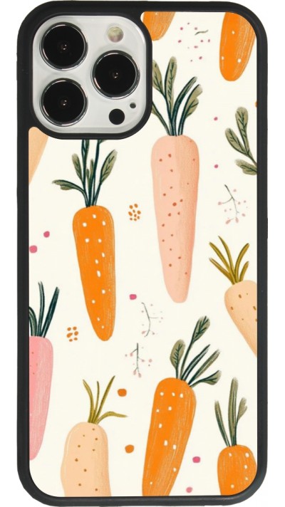 iPhone 13 Pro Max Case Hülle - Silikon schwarz Easter 2026 Illustration carrots