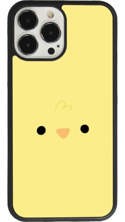 iPhone 13 Pro Max Case Hülle - Silikon schwarz Easter 2026 Little chicken