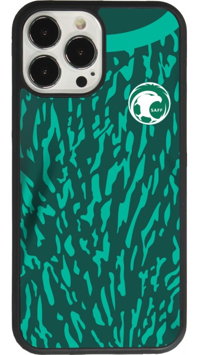 iPhone 13 Pro Max Case Hülle - Silikon schwarz Saudi-Arabien 2022 personalisierbares Fussballtrikot