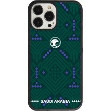iPhone 13 Pro Max Case Hülle - Silikon schwarz Saudi Arabien 2026 personalisierbares Fussballtrikot
