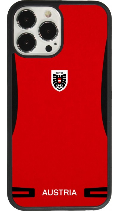 iPhone 13 Pro Max Case Hülle - Silikon schwarz O?sterreich 2026 personalisierbares Fussballtrikot