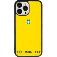 iPhone 13 Pro Max Case Hülle - Silikon schwarz Brasilien 2026 personalisierbares Fussballtrikot