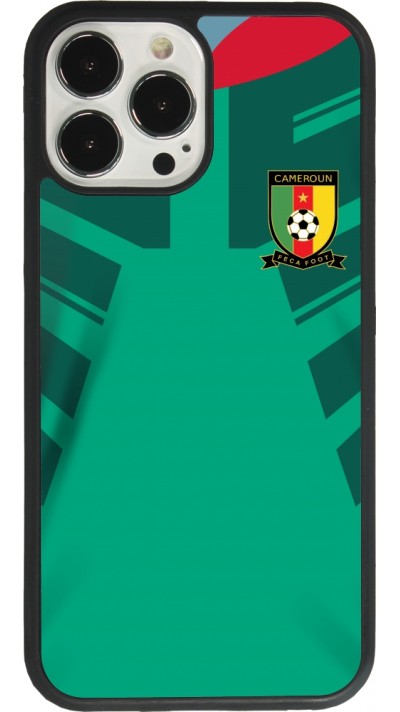 iPhone 13 Pro Max Case Hülle - Silikon schwarz Kamerun 2022 personalisierbares Fussballtrikot