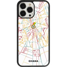 iPhone 13 Pro Max Case Hülle - Silikon schwarz Ghana 2026 personalisierbares Fussballtrikot
