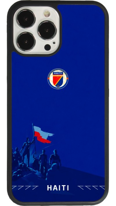iPhone 13 Pro Max Case Hülle - Silikon schwarz Haiti 2026 personalisierbares Fussballtrikot
