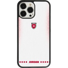 iPhone 13 Pro Max Case Hülle - Silikon schwarz Jordanien 2026 personalisierbares Fussballtrikot