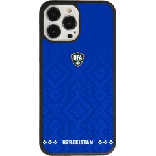 iPhone 13 Pro Max Case Hülle - Silikon schwarz Usbekistan 2026 personalisierbares Fussballtrikot