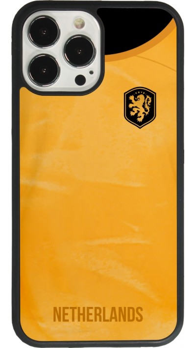 iPhone 13 Pro Max Case Hülle - Silikon schwarz Holland 2022 personalisierbares Fußballtrikot
