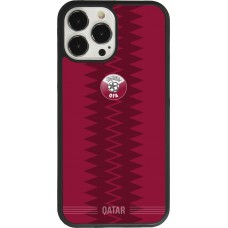 iPhone 13 Pro Max Case Hülle - Silikon schwarz Qatar 2026 personalisierbares Fussballtrikot