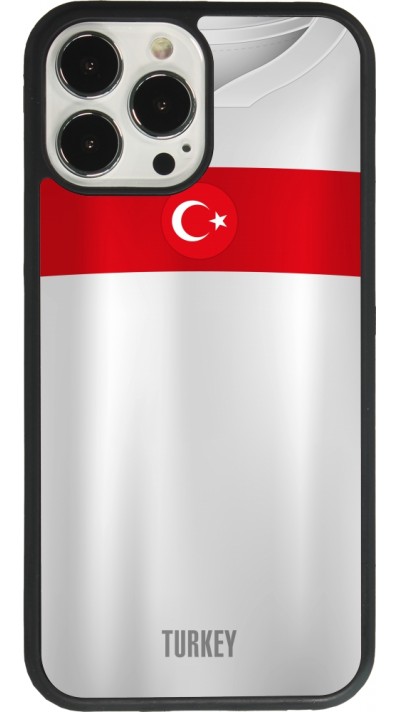 iPhone 13 Pro Max Case Hülle - Silikon schwarz Türkei personalisierbares Fussballtrikot