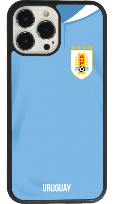 iPhone 13 Pro Max Case Hülle - Silikon schwarz Uruguay 2022 personalisierbares Fussballtrikot