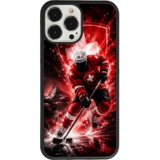 iPhone 13 Pro Max Case Hülle - Silikon schwarz Hockey World Championship Player