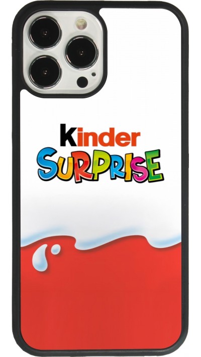 iPhone 13 Pro Max Case Hülle - Silikon schwarz Kinder Surprise