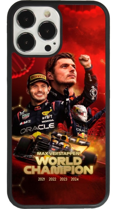 iPhone 13 Pro Max Case Hülle - Silikon schwarz Max Verstappen Champion 2023