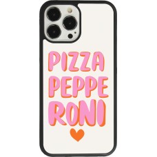 iPhone 13 Pro Max Case Hülle - Silikon schwarz Pizza pepperoni 2026