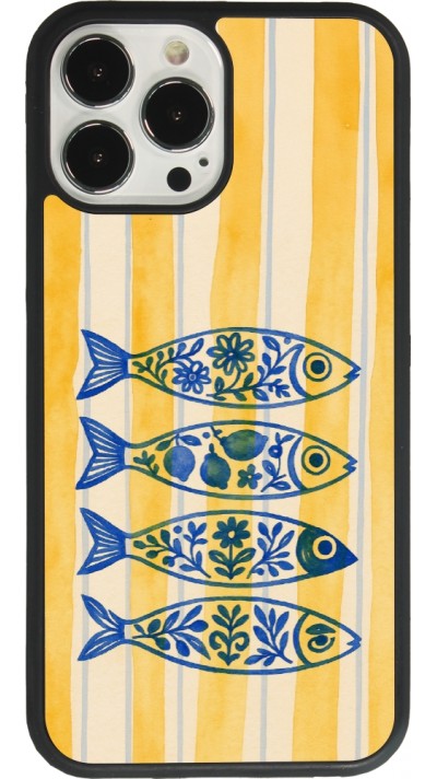 iPhone 13 Pro Max Case Hülle - Silikon schwarz Portuguese fish 2026