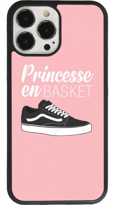iPhone 13 Pro Max Case Hülle - Silikon schwarz princesse en basket