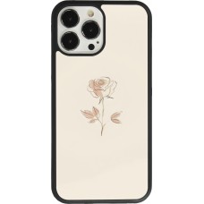 iPhone 13 Pro Max Case Hülle - Silikon schwarz Rosa Sand Minimalistisch