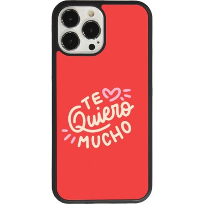 iPhone 13 Pro Max Case Hülle - Silikon schwarz Saint Valentines Day 26 Te quiero mucho