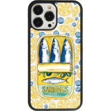 iPhone 13 Pro Max Case Hülle - Silikon schwarz Sardines in oil 2026