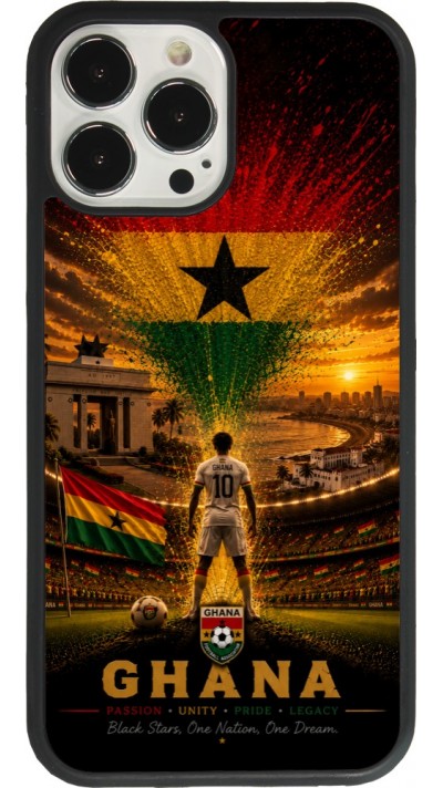 iPhone 13 Pro Max Case Hülle - Silikon schwarz Fussball Ghana splash 2026