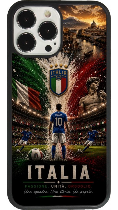 iPhone 13 Pro Max Case Hülle - Silikon schwarz Fussball Italien splash 2026