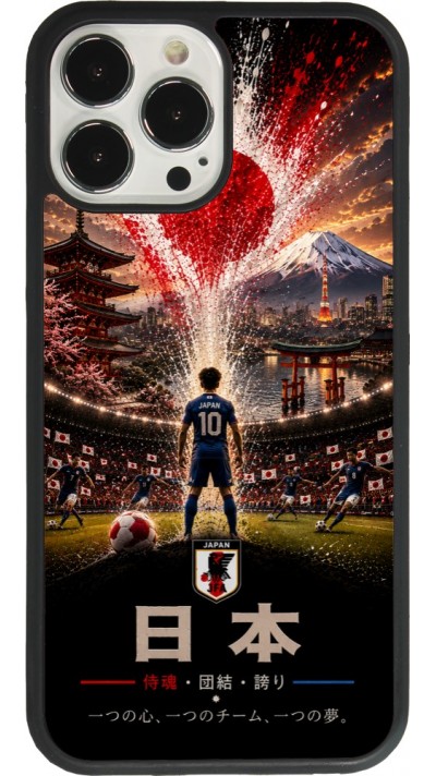 iPhone 13 Pro Max Case Hülle - Silikon schwarz Fussball Japan splash 2026