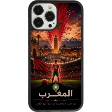 iPhone 13 Pro Max Case Hülle - Silikon schwarz Fussball Marokko splash 2026