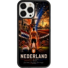 iPhone 13 Pro Max Case Hülle - Silikon schwarz Fussball Niederlande splash 2026