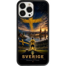 iPhone 13 Pro Max Case Hülle - Silikon schwarz Fussball Schweden splash 2026