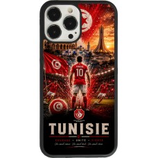 iPhone 13 Pro Max Case Hülle - Silikon schwarz Fussball Tunesien splash 2026