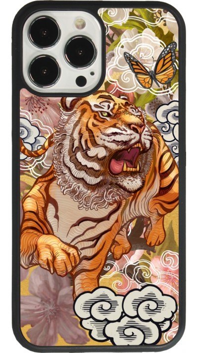 iPhone 13 Pro Max Case Hülle - Silikon schwarz Spring 23 japanese tiger