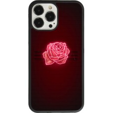iPhone 13 Pro Max Case Hülle - Silikon schwarz Spring 23 neon rose
