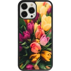 iPhone 13 Pro Max Case Hülle - Silikon schwarz Bouquet of tulips 2026