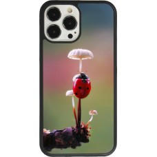 iPhone 13 Pro Max Case Hülle - Silikon schwarz Ladybird on a mushroom 2026