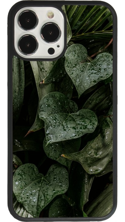 iPhone 13 Pro Max Case Hülle - Silikon schwarz Spring 23 fresh plants
