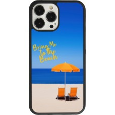 iPhone 13 Pro Max Case Hülle - Silikon schwarz Summer 2025 Bring me to the beach