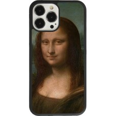 iPhone 13 Pro Max Case Hülle - Silikon schwarz Kunstbild - Mona Lisa - Leonardo de Vinci