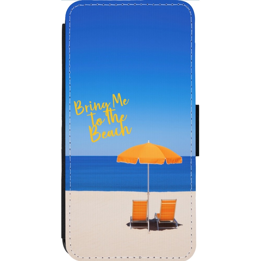 iPhone 13 Pro Max Case Hülle - Wallet schwarz Summer 2025 Bring me to the beach