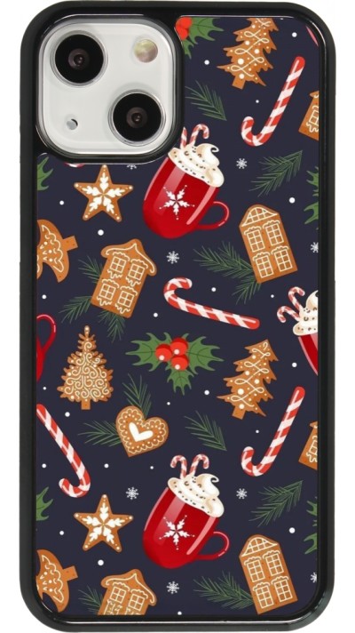 iPhone 13 mini Case Hülle - Christmas 25 Pattern Gingerbread House