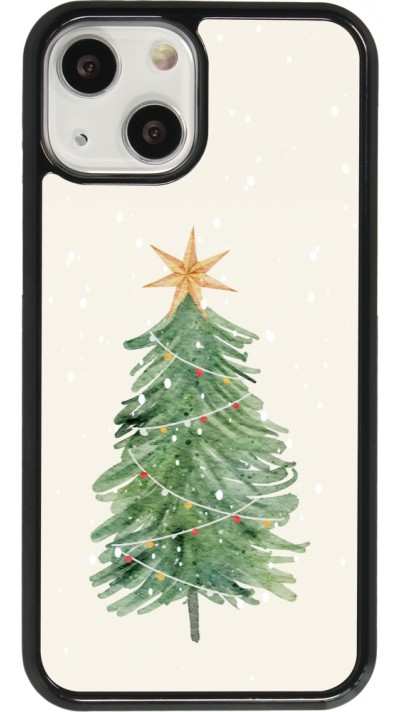 iPhone 13 mini Case Hülle - Christmas 25 Sketch Tree