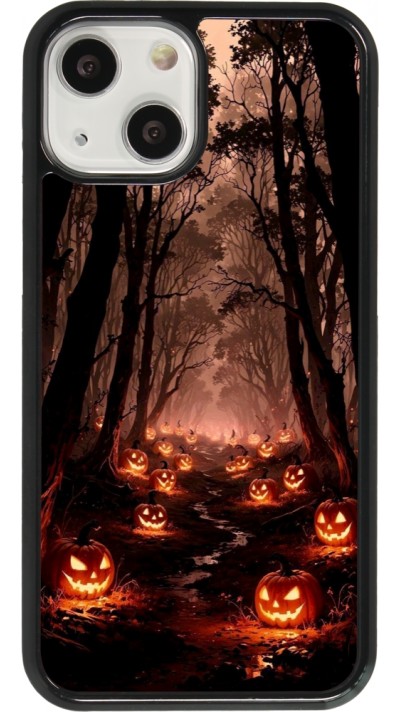 iPhone 13 mini Case Hülle - Halloween 2025 Road of Terrifying Pumpkins