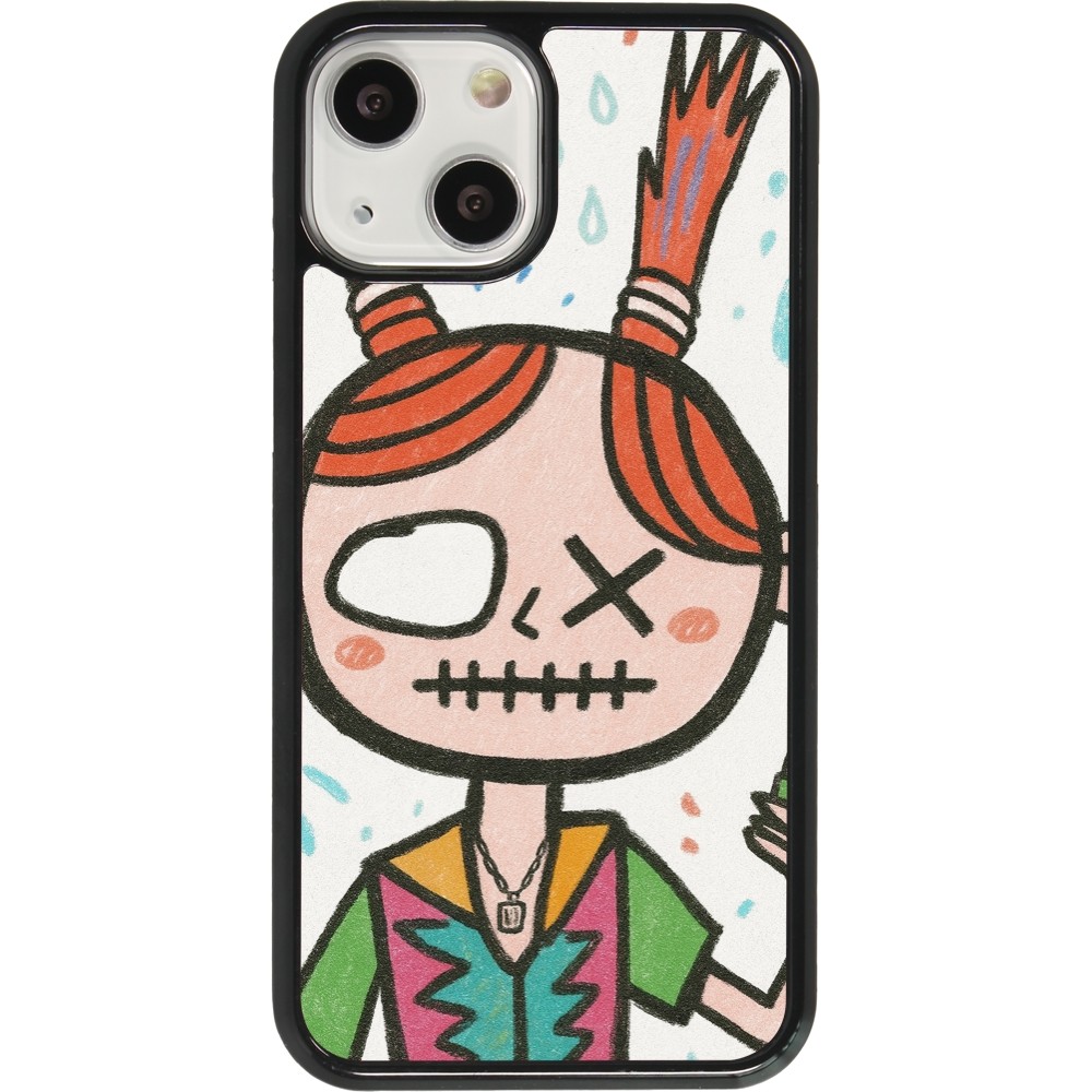 iPhone 13 mini Case Hülle - Little Girl Sketch
