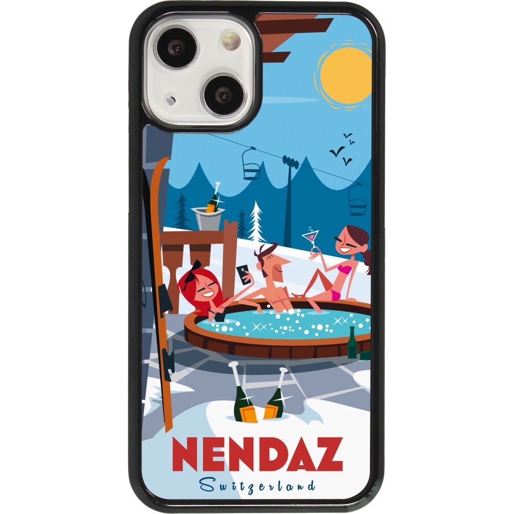 iPhone 13 mini Case Hülle - Nendaz Mountain Jacuzzi