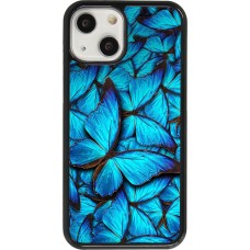 Hülle iPhone 13 mini - Papillon - Bleu